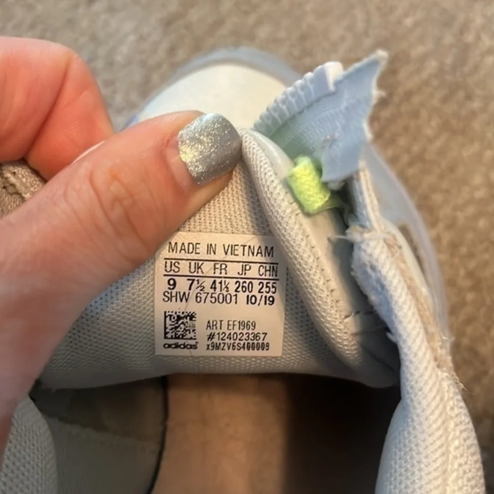 Adidas Falcon Zip EF1969 White Blue Chunky Sneakers Women’s Size 9